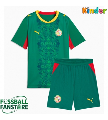 Senegal Replik Auswärtstrikot Kinder WM 2026 Kurzarm (+ Kurze Hosen)